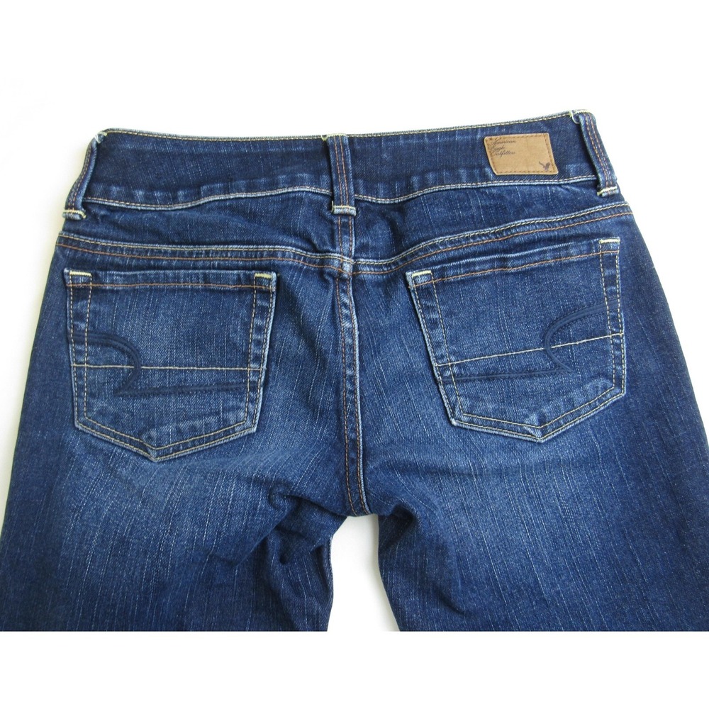 American Eagle Jeans Artist Cropped Dark Wash Women's Size 0 - Picture 4 of 7